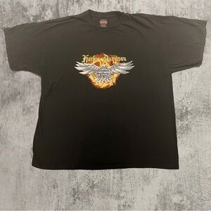 Harley Davidson vintage black graphic t shirt sz  2XL​